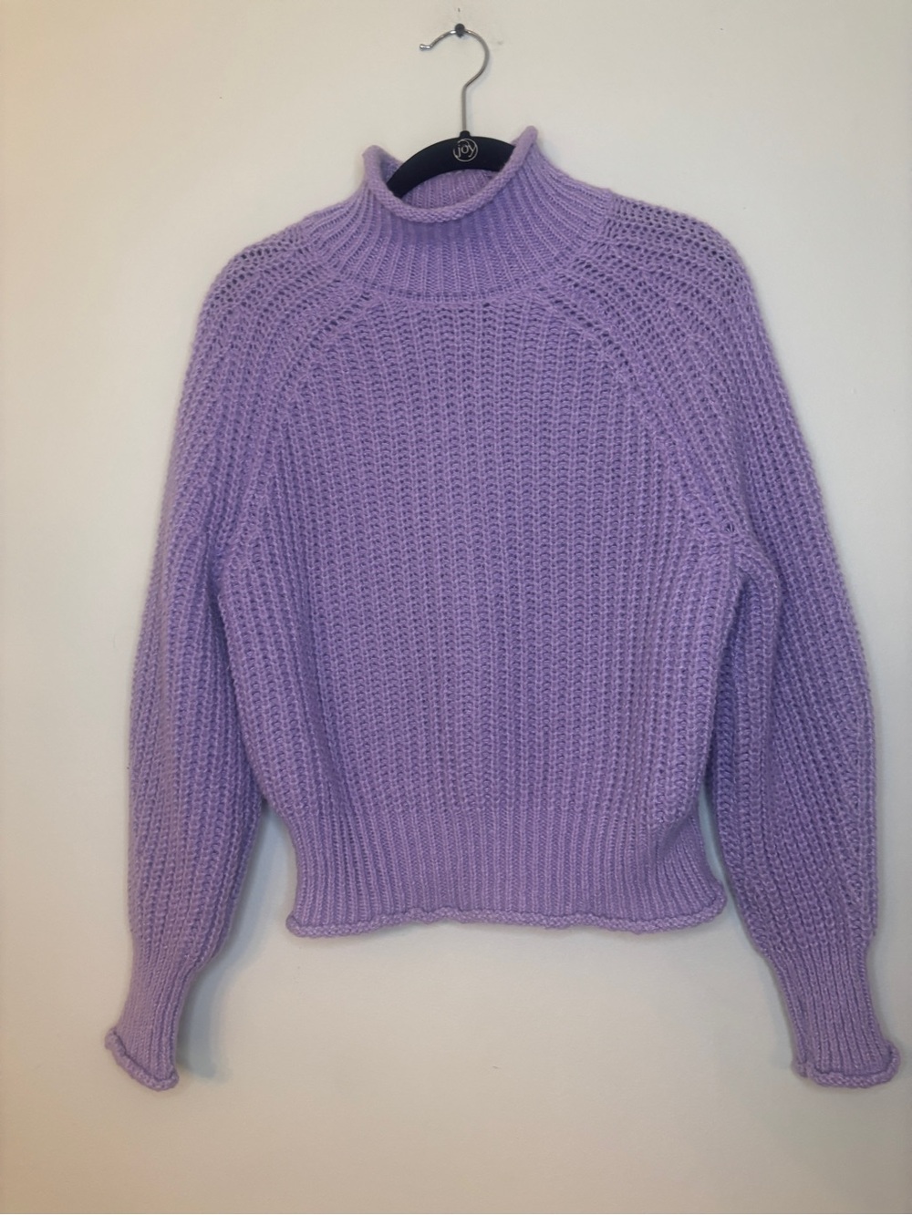 Jon & Anna Lavender Ribbed Mock Neck Sweater